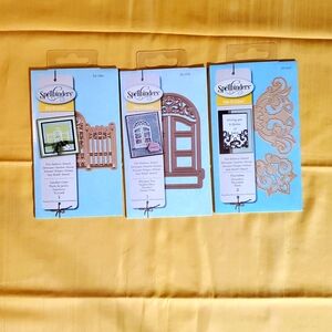 Lot Of 3 Spellbinders Metal Dies.  Lot #18